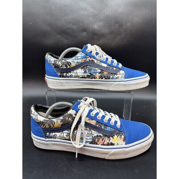 Vans Other - Vans Old Skool Hawaiian Tropical Floral Multicolor Canvas Sneakers Men's Size 10